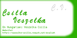 csilla veszelka business card